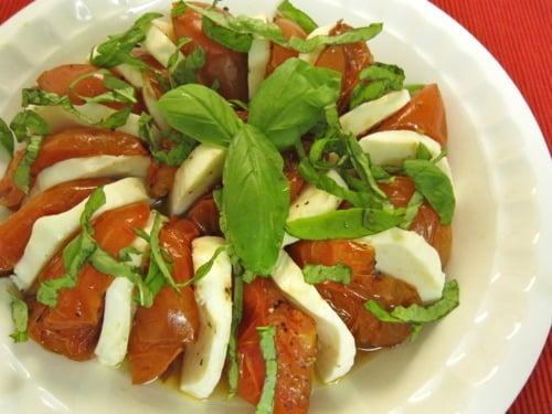 Roasted Tomato Caprese Salad