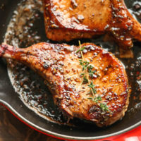 Easy Pork Chops with Sweet and Sour Glaze