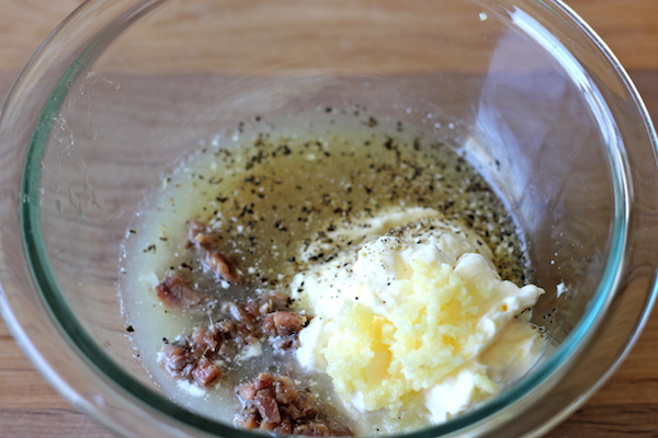 Chicken Caesar Ciabatta Sandwiches - You won't believe how easy it is to make caesar dressing from scratch. And it tastes 1000x better too!