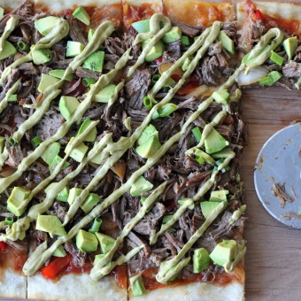 Carnitas Avocado Pizza