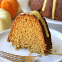 Pumpkin Bundt Cake with Pumpkin Glaze