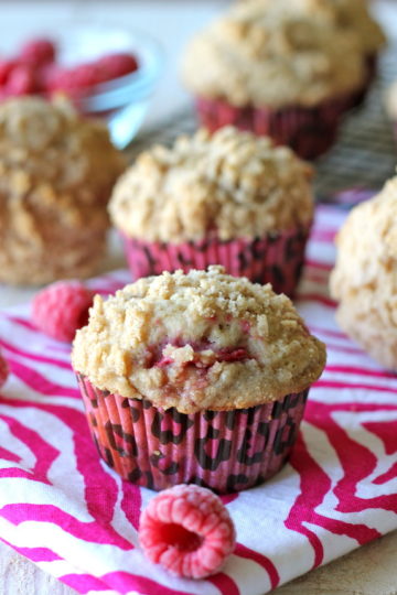 Raspberry Crumb Muffins