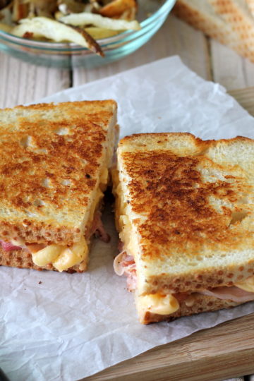 Pancetta Mac and Cheese Panini