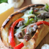 Philly Cheesesteak with Garlic Aioli
