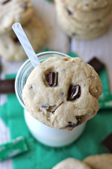 Mint Chocolate Chunk Cookies