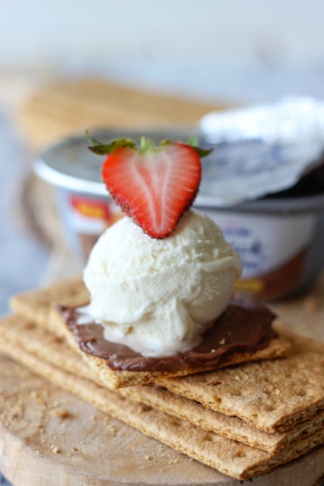 Graham Cracker Milk Chocolate Ice Cream Sandwich