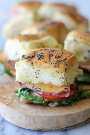 Baked Ham and Cheese Sliders