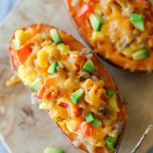 Breakfast Stuffed Sweet Potatoes