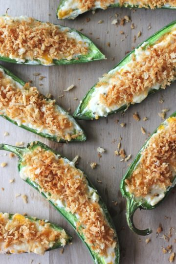 Three-Cheese Jalapeno Poppers
