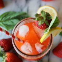 Strawberry Basil Meyer Lemonade