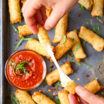 Wonton Mozzarella Sticks
