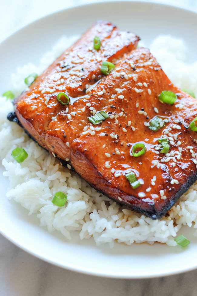 Sesame Ginger Salmon - A super easy salmon dish bursting with so much flavor, and it's hearty-healthy too!