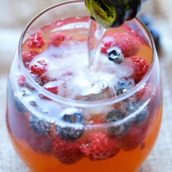 Peach Prosecco Punch