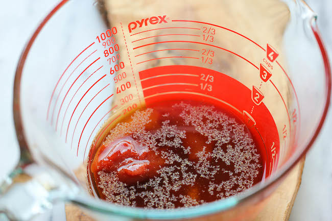 Baked Sweet and Sour Chicken - No need to order take-out anymore - this homemade version is so much healthier and a million times tastier!