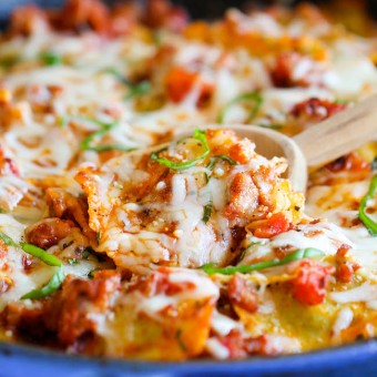 Ravioli and Italian Sausage Skillet