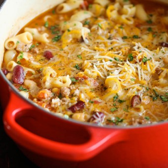 One Pot Chili Mac and Cheese
