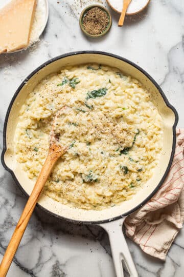 Parmesan and Spinach Orzo