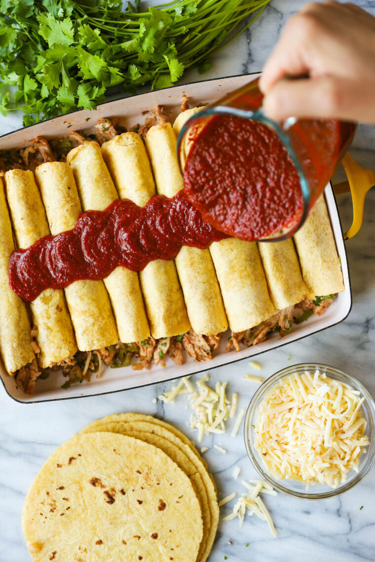 Homemade Enchilada Sauce - Made with whole dried chiles, this will take your enchiladas to the NEXT level! No more store-bought sauce!