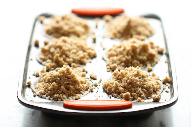 Coffee Cake Muffins - The classic coffee cake is transformed into a convenient muffin, loaded with a mile-high crumb topping!