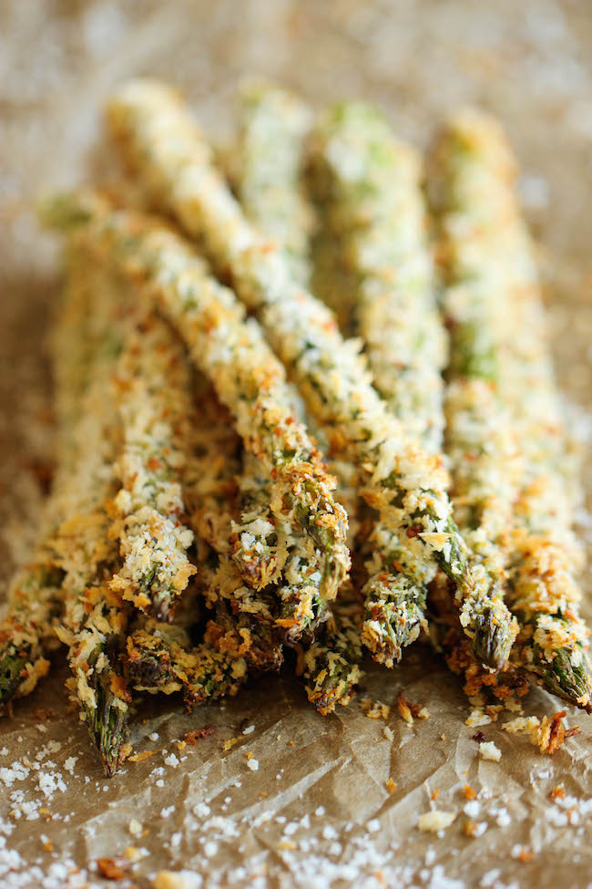 Baked Asparagus Fries - A healthy alternative to french fries baked to crisp perfection right in the oven!