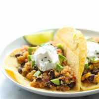 Quinoa Black Bean Tacos