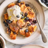 Baked Blueberry Lemon French Toast