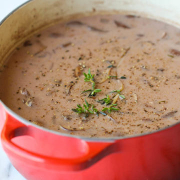 Homemade Cream of Mushroom Soup