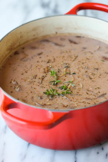 Homemade Cream of Mushroom Soup