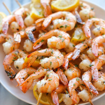 Lemon Garlic Shrimp Kabobs