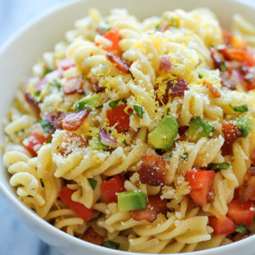 Bacon Avocado Pasta