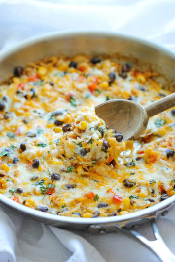 Cheesy Enchilada Rice Skillet