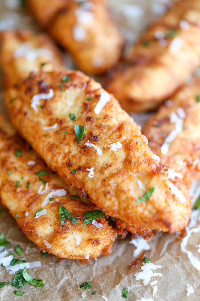 Coconut Chicken Tenders - Crisp, crunchy chicken tenders that are sure to be a hit for everyone in the family. So quick, simple and easy too!