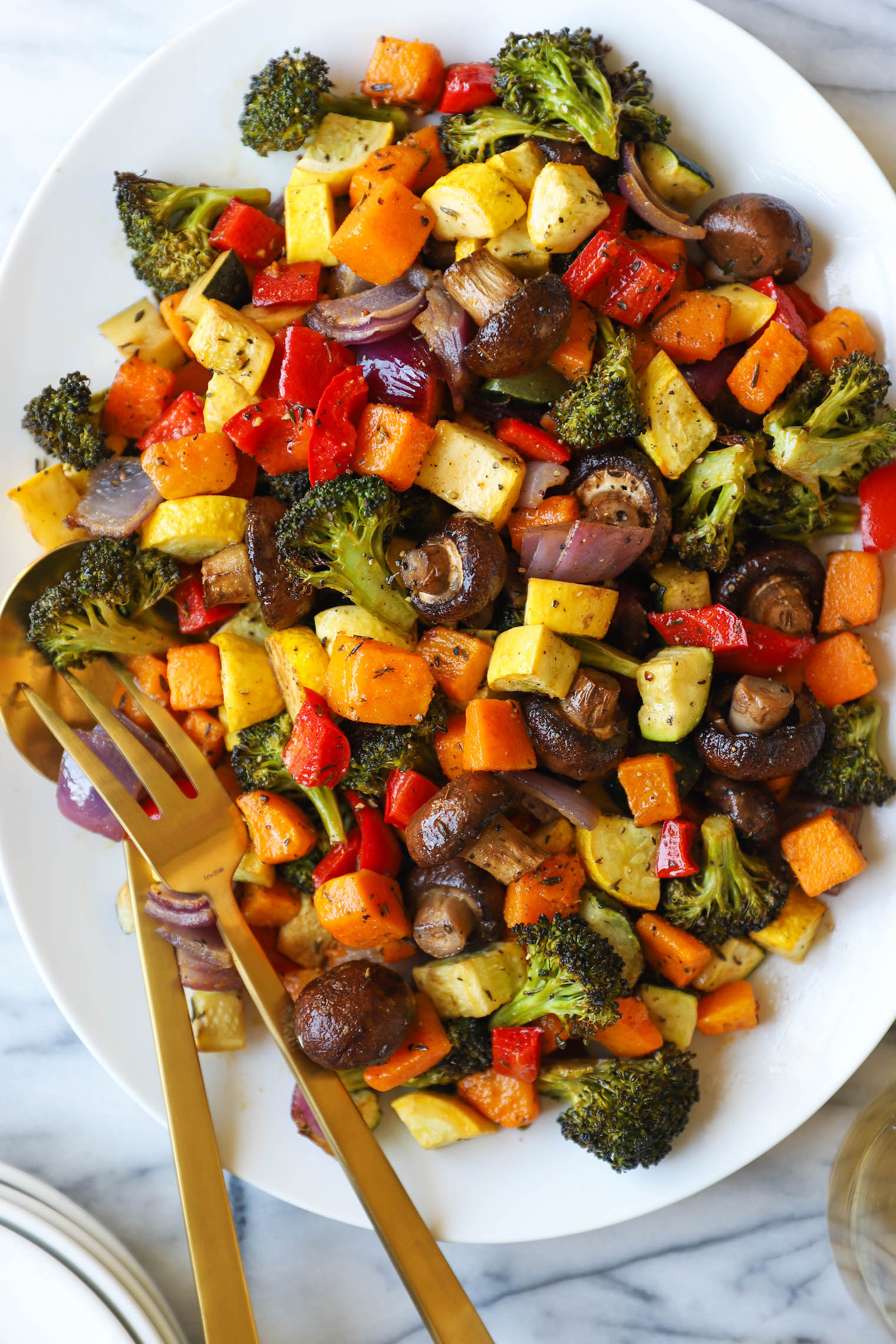 Roasted Vegetables on plate