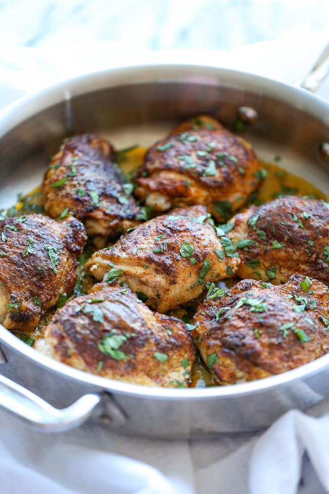 Southwest Buttermilk Baked Chicken - The most flavorful chicken you will ever make, baked to absolute crisp-tender, juicy perfection! 207 calories each.