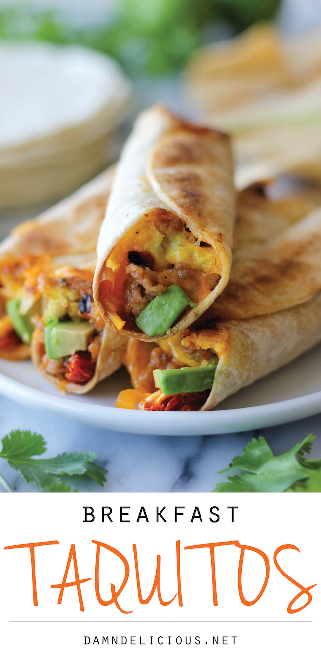 Breakfast Taquitos - You’ll have these freezer-friendly breakfast taquitos ready in just 2 minutes!