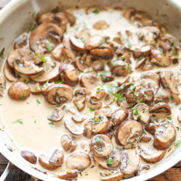 Easy Creamy Mushrooms