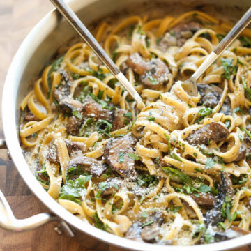 Creamy Mushroom Fettuccine