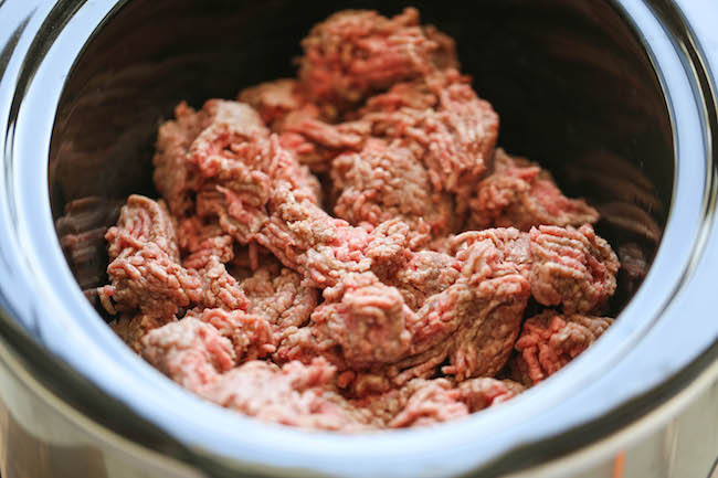 Easy Crockpot Dog Food - DIY dog food can easily be made right in the slow cooker. It's healthier and cheaper than store-bought, and it's freezer-friendly!