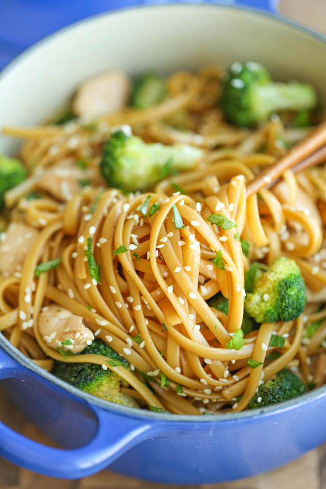 Quick Chicken and Broccoli Stir Fry - A lightning fast noodle stir fry made in just 20 min with simple pantry ingredients. It doesn't get easier or quicker!