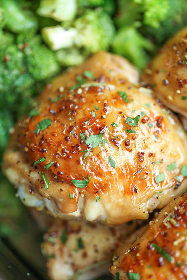 Slow Cooker Maple Dijon Chicken and Broccoli - Sweet, tangy and packed with so much flavor, made right in your crockpot! It just doesn't get any easier!