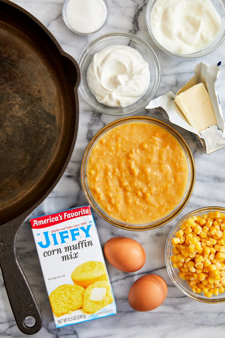 Sweet Corn Spoonbread - This is basically cornbread on crack with the most amazing creamy, buttery center that just melts in your mouth. It's to die for!