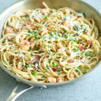 Shrimp Carbonara
