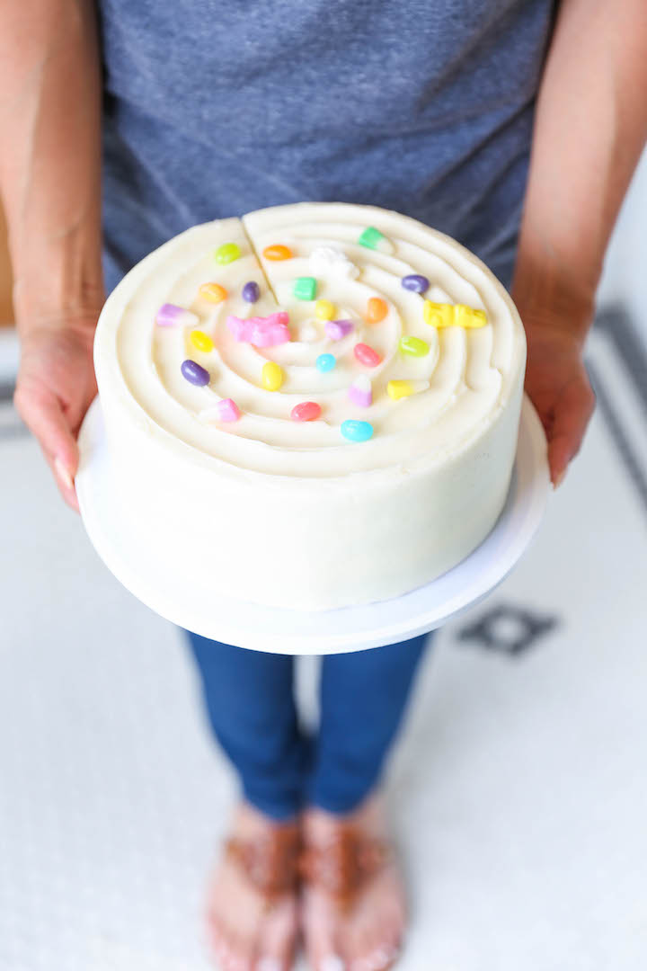 One Pan Lemon Chicken with Butternut Squash and Brussels Sprouts - An easy peasy one pan meal! And the chicken breasts come out so tender and flavorful!