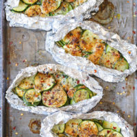 Zucchini Parmesan Foil Packets