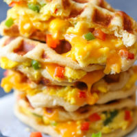 Breakfast Stuffed Waffles