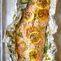 Lemon Dill Salmon in Foil