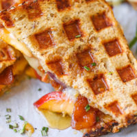 Peach Bacon Brie Grilled Cheese