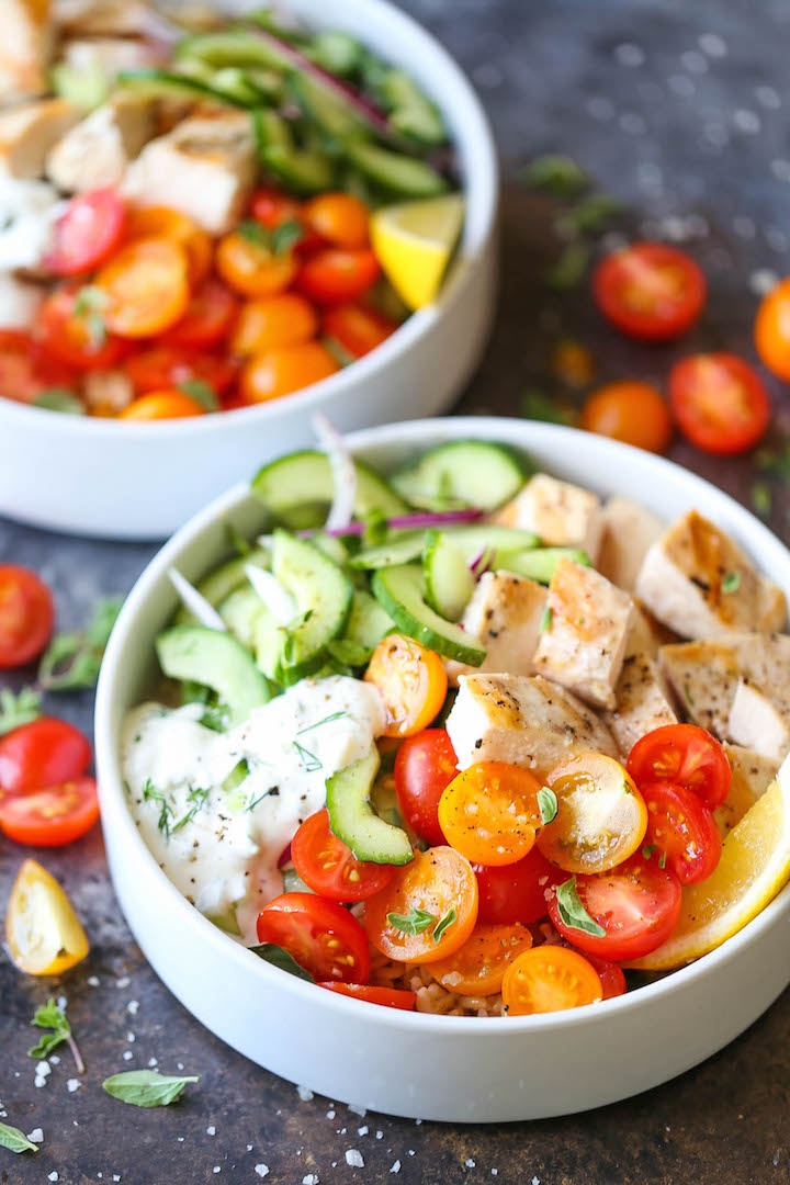Greek Chicken Meal Prep Bowls