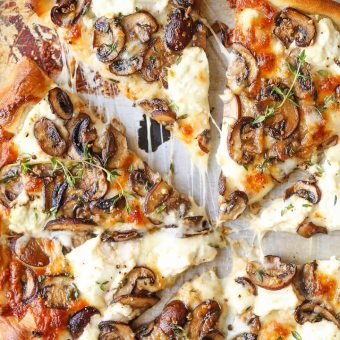 White Mushroom Pizza