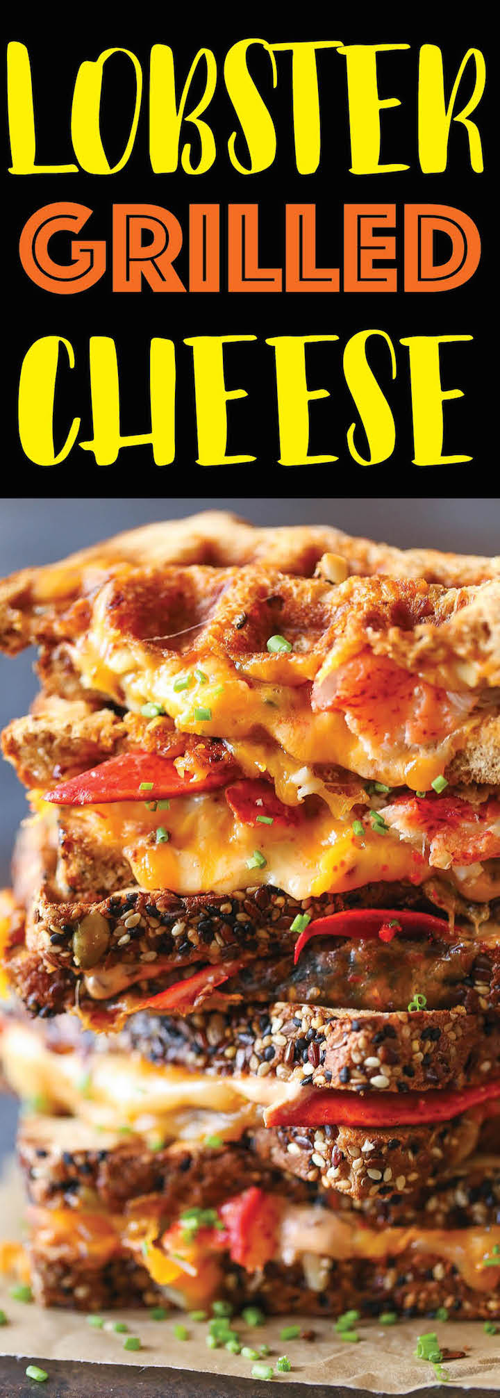 Lobster Grilled Cheese - Make your favorite grilled cheese right at home without skimping on the lobster meat. It's so stinking easy, and cheaper too!